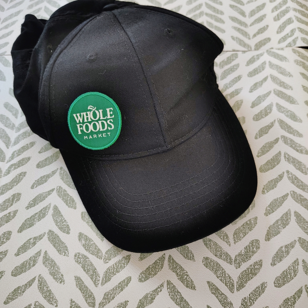Unisex Whole Foods Black Cap
